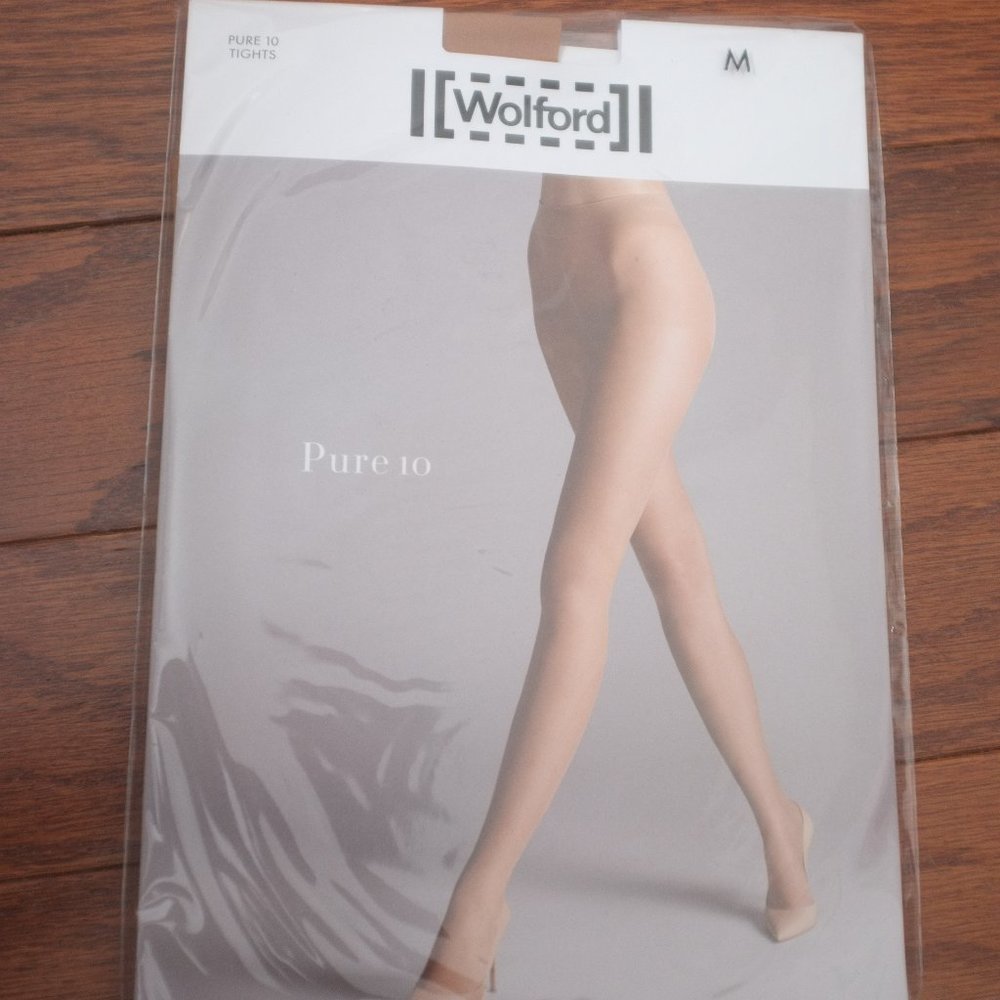 NWT Wolford Pure 10 Leggings Tights Size Medium